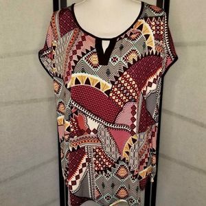 NWT 1X Espresso Sleeveless Blouse